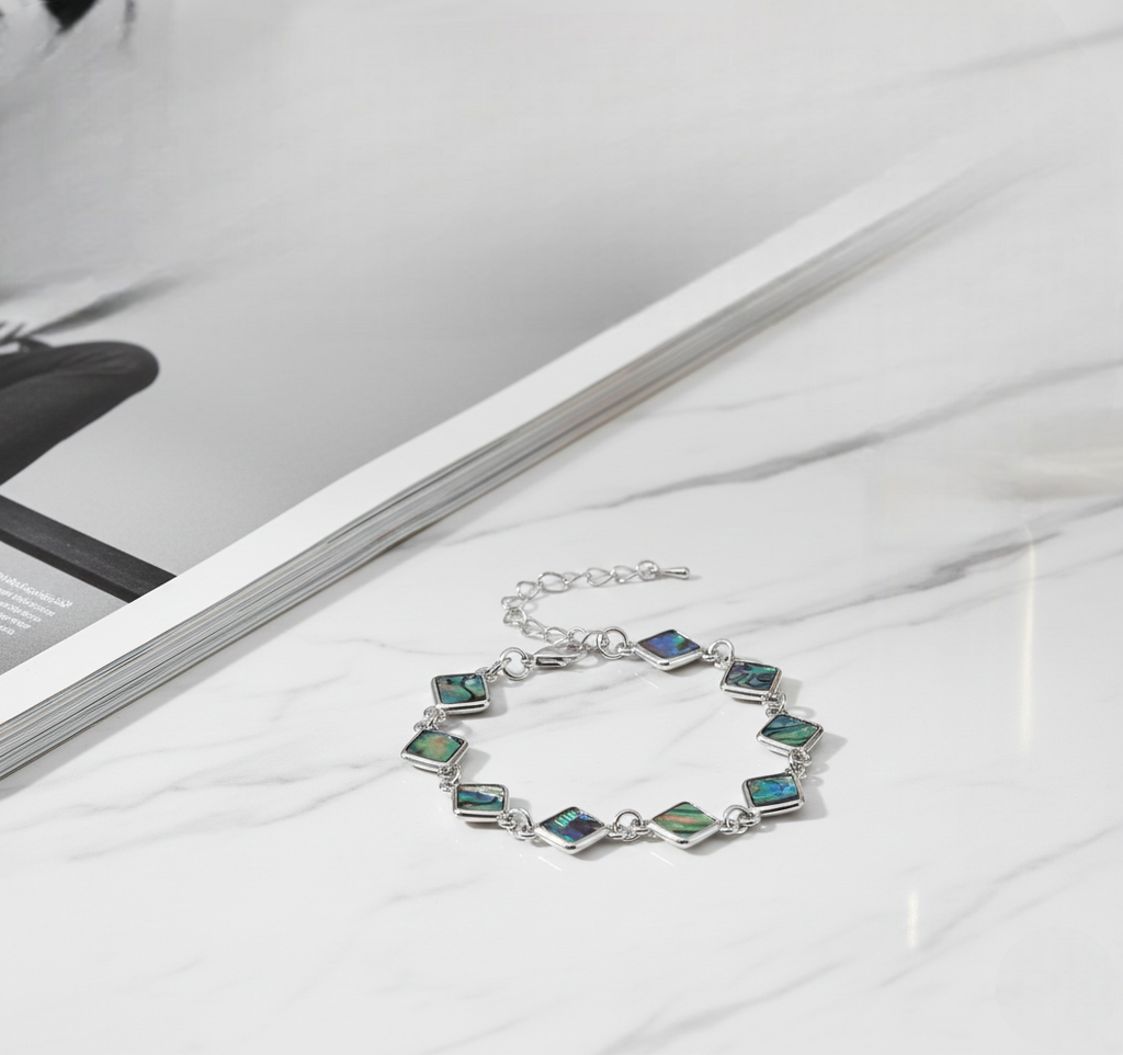 Abalone Cross Bracelet