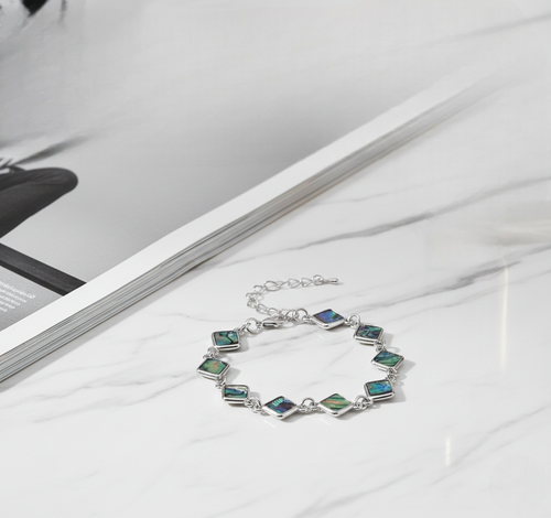 Abalone Cross Bracelet